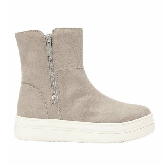 NIB - J/Slides taupe double zip ankle boots - Picture 3 of 15